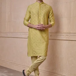 Tasva Men Ethnic Motifs Regular Kurta with Churidar-picture-15