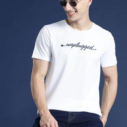 Mast & Harbour Men Typography Printed T-shirt-picture-0