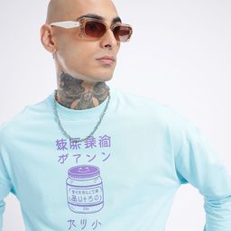 glitchez City Freshness Printed Cotton Terry Relaxed Fit Sweatshirt-image-48