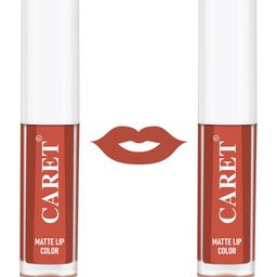 CARET ORGANIC Set Of 2 Super-Pigmented Liquid Matte Lipsticks - 2 ml Each - 6-55