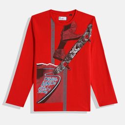 JUNIOR KILLER Boys Printed Slim Fit T-shirt-11