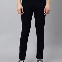 Code 61 Men Navy Blue Tapered Fit Low-Rise Stretchable Jeans-image-96