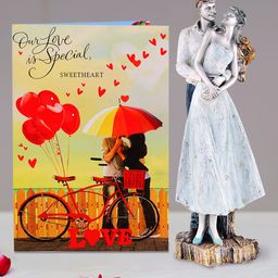 Archies Multicoloured Couple Figurine with Greeting Card-image-81