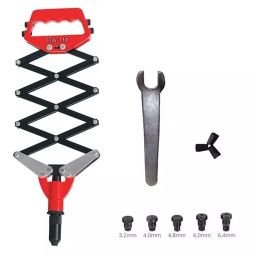 SL Fasteners 152.4 mm (6 Inch) 3 Jaw Lazy Tong Type Hand Riveter Gun for Aluminum, SS & Steel, SEW710-41