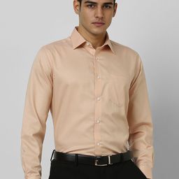 Van Heusen Men Regular Fit Spread Collar Textured Cotton Formal Shirt-picture-19