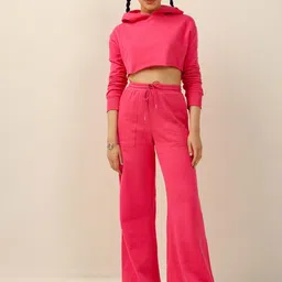 DEBSTREET Hooded Cotton Crop Pullover-picture-51