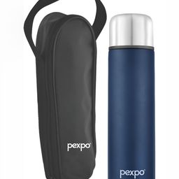 Pexpo Flippro Blue Double wall Thermosteel Hot & Cold Flask Insulated Water Bottle 750ml-picture-15