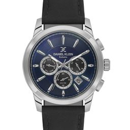Daniel Klein Men Patterned Dial & Leather Straps Analogue Automatic Watch DK.6.14032-3_N-picture-29