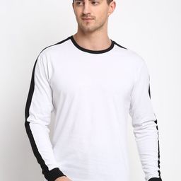 Friskers Men White Solid Round Neck Cotton Pure Cotton T-shirt-picture-14