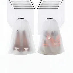 Panchhi Store Transparent White Set of 15 Shoe Cover Bag-1