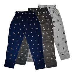 Surfbae Kids Pack Of 3 Printed Cotton Joggers-image-23