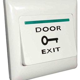 Door Exit Push Release Button Switch, 3 x 3 inch, plastic, for Access Control Systems image 1