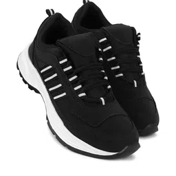 PENNEN Men White Round Toe Lace Ups Casual Shoes-image-49