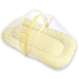 The Mom Store Baby Mosquito Net Portable Bed- Yellow Stars-21