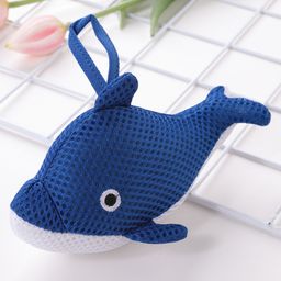 Dolphin Shaped Bath Sponge- Blue-15