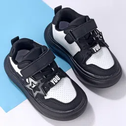 Oh! Pair Slip On Casual Shoes with Velcro Closure - Black-picture-39