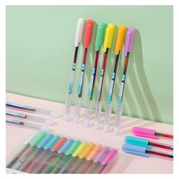 SCHOOLISH Coloring Fluorescent/glliter Pens for Writing - Glliter Pen Set of 12 Pcs + Rainbow Color Pen Set of 12 Pcs Suitable for Sketching Painting Drawing- Pack of 1- Color May Vary-image-61
