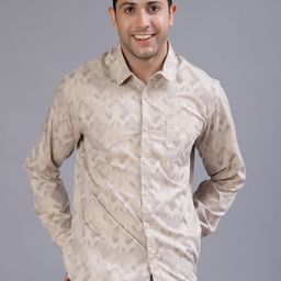 V-Mart Slim Fit Abstract Printed Spread Collar Cotton Shirt-picture-44