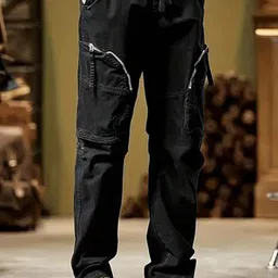 R.Code by The Roadster Life Co. Men Regular Fit High Rise Cotton Cargo Trousers-image-97