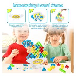 BitFeex Tetra Tower Balance Game, Swing Stack Balance Toy for Kids- 16 Pcs image 4
