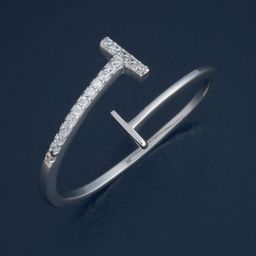 Kushal's Fashion Jewellery 92.5 Sterling Silver Rhodium-Plated Cubic Zirconia Finger Ring-image-84