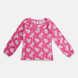 Pantaloons Junior Girls Floral Print Cotton Top-picture-29