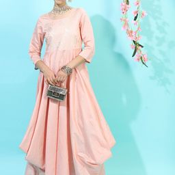 Vishudh Women Ethnic Motifs PrintedA-Line Maxi Dress-image-28