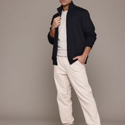 MANGO MAN Mock Collar Zipper Sweatshirt-picture-43