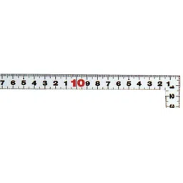 Shinwa Rules Stainless Steel Scale Silver 1.4 mm Thickness, 10240212-44
