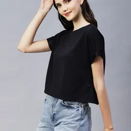 Rigo Woman Solid Poly Corduroy Crop Top-image-26