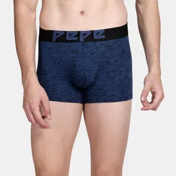 Pepe Jeans Men Blue & Black Printed Cotton Trunk-picture-4