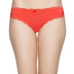 Candyskin Coral Red Solid Bikini Briefs CS-PNTY-B18RED550-image-23