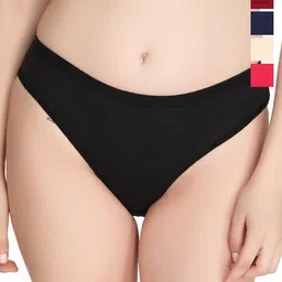 Liigne Pack Of 5 Mid-Rise Seamless Basic Briefs VCPC2130-XS-image-62