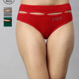 IC4 Women Pack of 3 Designer Bikini Briefs 0MRG1007P3-image-51