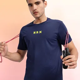 HRX by Hrithik Roshan Geometric Printed Rapid-Dry Training T-shirt-picture-49