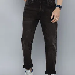 HERE&NOW Men Black Slim Fit Light Fade Stretchable Jeans-image-94
