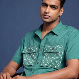 Taavi Pure Cotton Bindu Casual Shirt-image-20