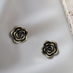 Comet Busters Metal Floral Studs Earrings-picture-15