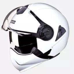 Studds White Medium (570 mm) Flip Off-Full Face Helmet, Downtown-image-63