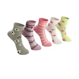 PRIMESOX MOVE ON Pack of 6 Kids Girls Socks - Printed Cotton Kids Socks-image-67