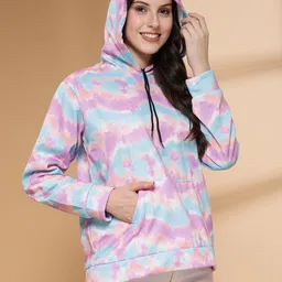 HARPITA Women Abstract Printed Hooded Pullover Sweatshirt-picture-17