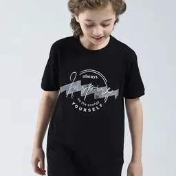 Monte Carlo Boys Typography Printed Drop-Shoulder Sleeves T-shirt-image-30