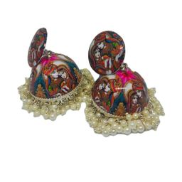 SZN Handcrafted Metal Artificial Beads Earrings-image-51