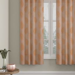 HOSTA HOMES Cream-Coloured & Beige Floral Window Curtain-image-47