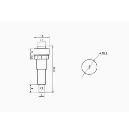 Push Indicator Switch-XD-09-220V RED LIGHTPush Indicator Switch-XD-09-220V RED LIGHT image 2