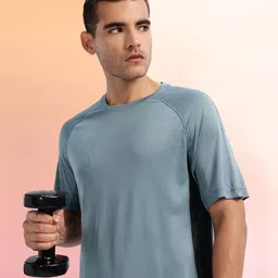 HRX by Hrithik Roshan Colourblocked Rapid-Dry Training T-shirt-picture-2