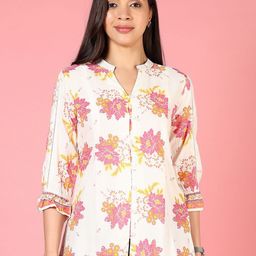 V-Mart Floral Print Slit Sleeve Top-picture-17