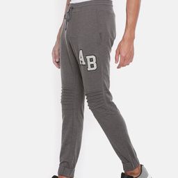 CAMLA Men Charcoal Grey Printed Joggers-picture-6