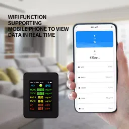 Signette Battery Powered WiFi Connectivity 9 In 1 Indoor Air Quality Analyzer, W2CO9-1 image 4