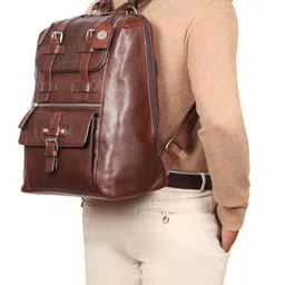 Hidesign Leather Backpack Up to 15 inch-image-36